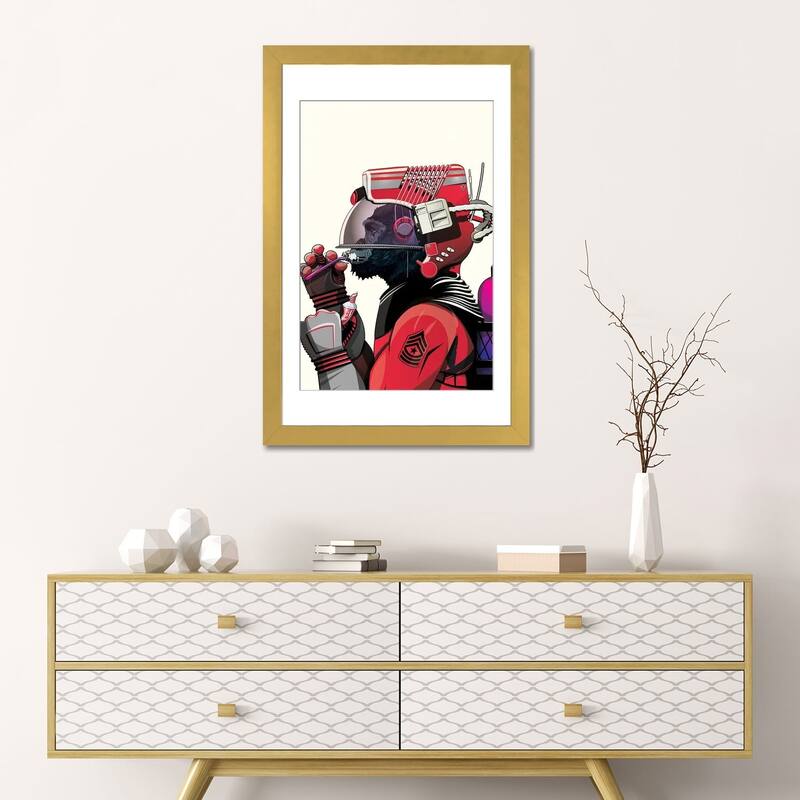 iCanvas "Space Gorilla Brushing Teeth" by WyattDesign Bed Bath